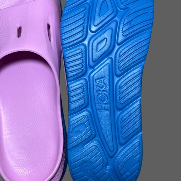 Hoka ORA Recovery Slide 3 Cyclamen Coastal Sky Mens Size 14 NWT - Picture 5 of 8